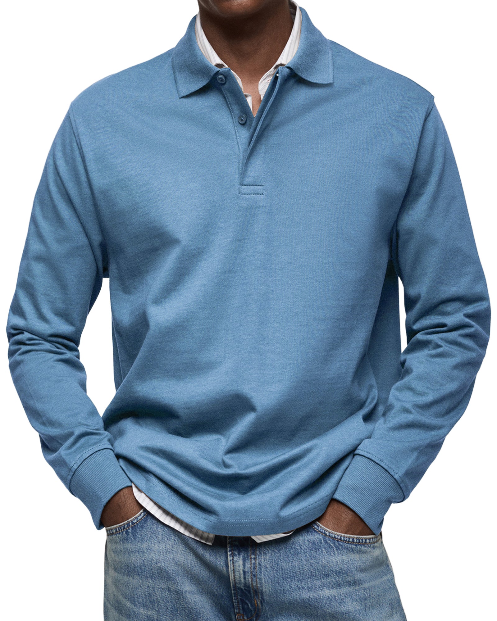 Lenoir™ - Casual Long Sleeve Polo Shirt