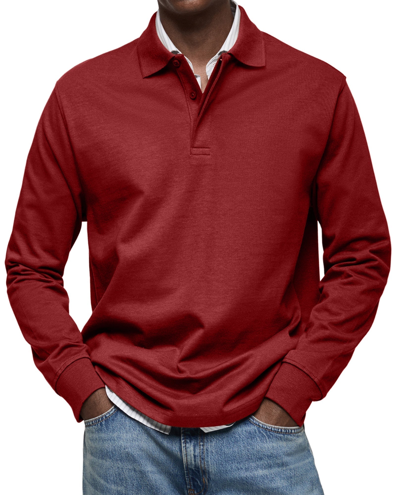 Lenoir™ - Casual Long Sleeve Polo Shirt