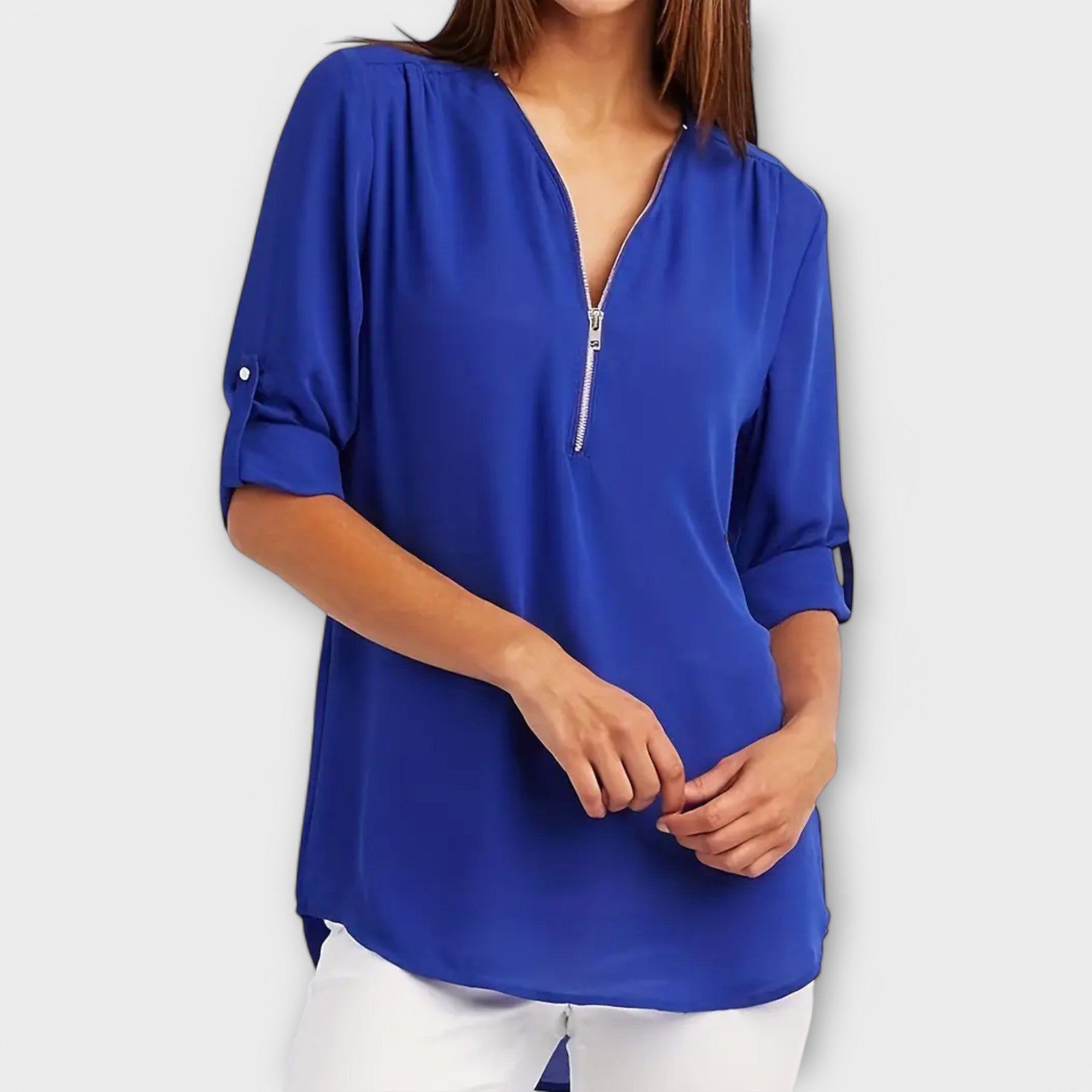 Olivia - Casual blouse with V-neck