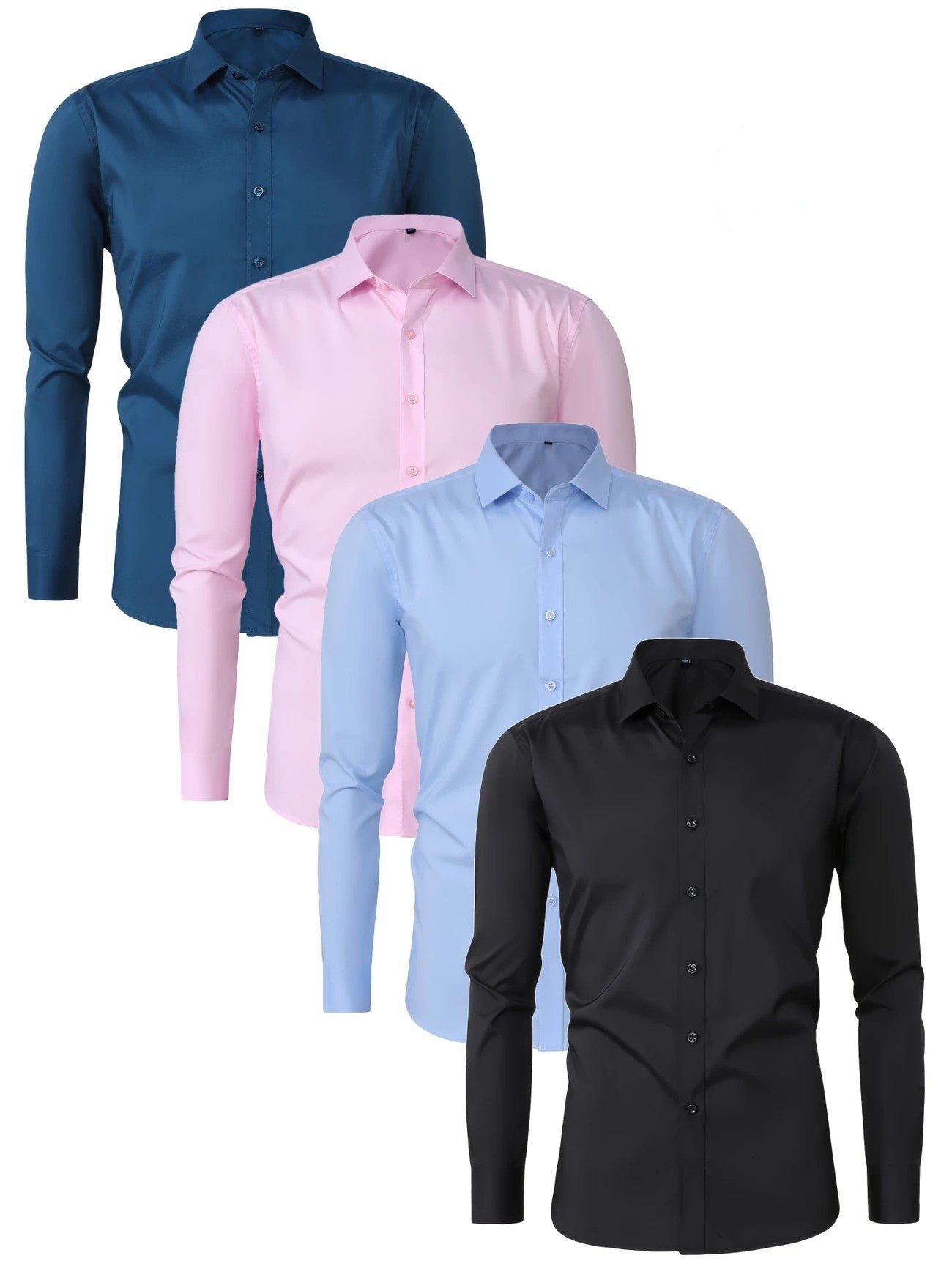 Lenoir™ | Elegant long-sleeve shirt with buttons