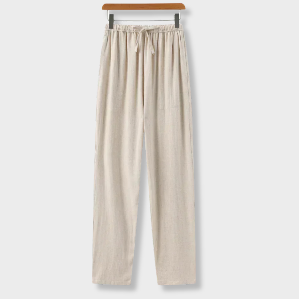 Slim linen pants