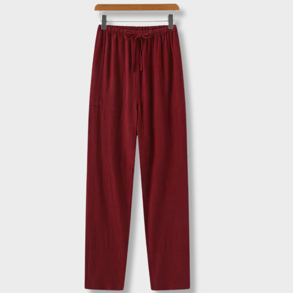 Slim linen pants