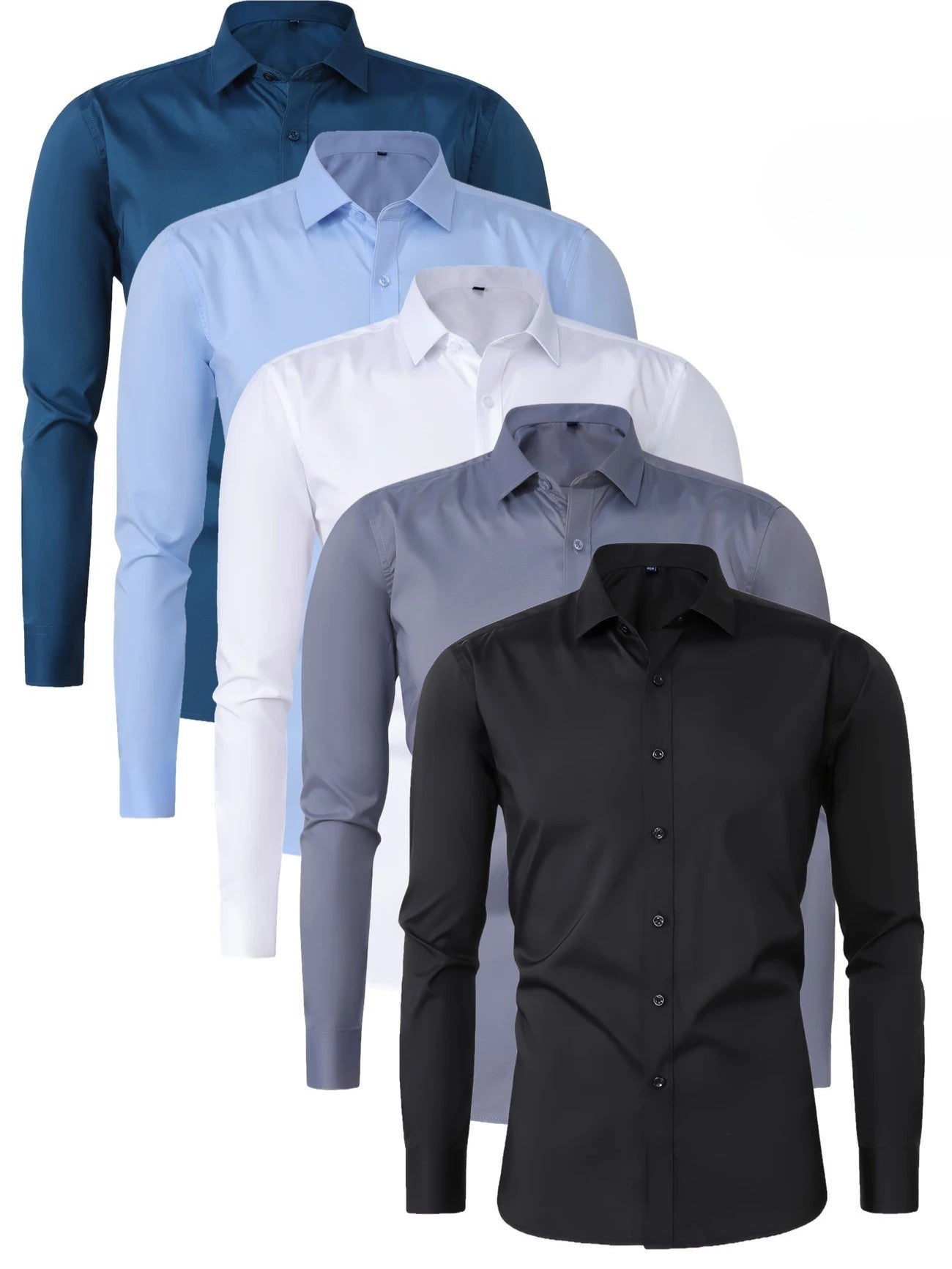 Lenoir™ | Elegant long-sleeve shirt with buttons
