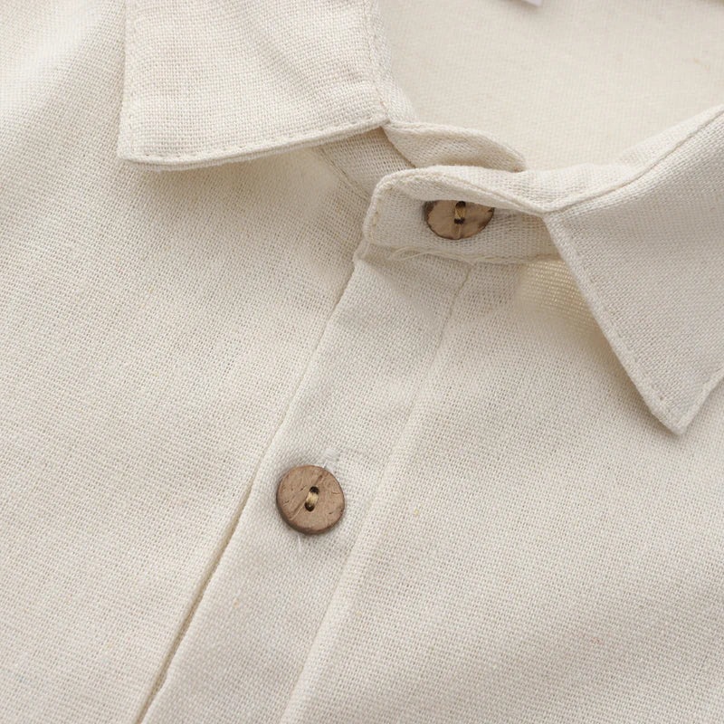 Linen polo shirt