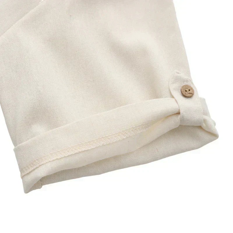 Linen polo shirt