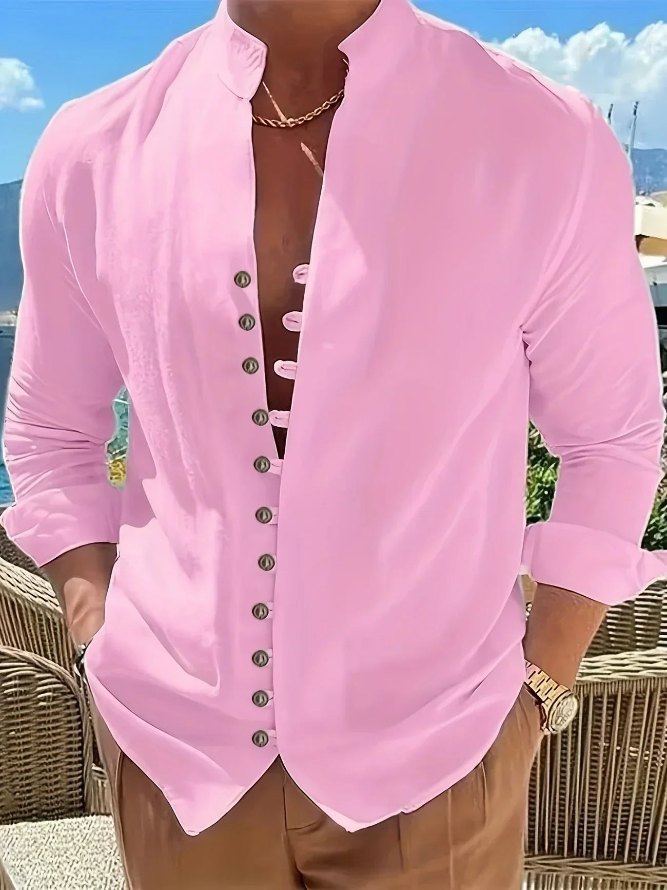 Lenoir™ | Lightweight Cotton Long Sleeve Shirt