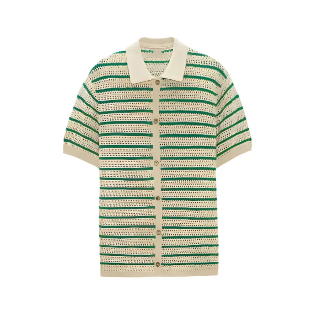 Marbella - Button-up knitted shirt