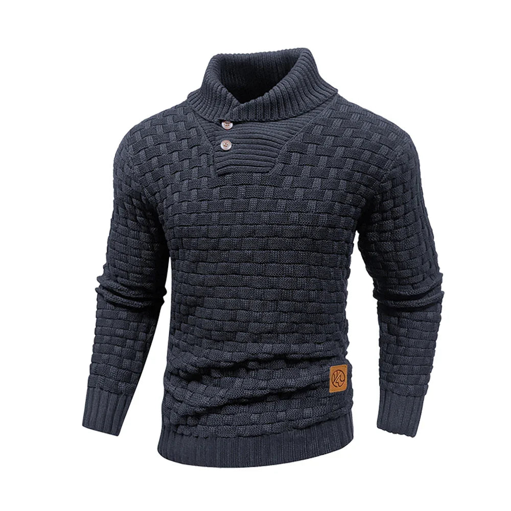 Dustin | Waffle Knit Turtleneck Sweater