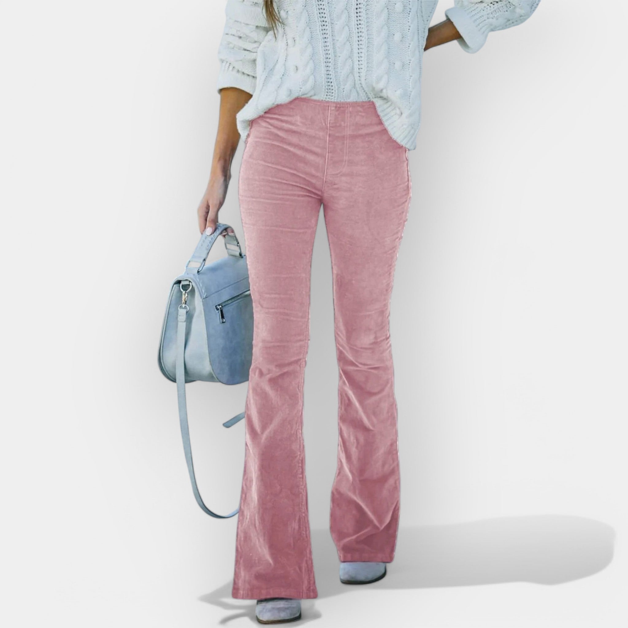 High-Rise Flare Trousers