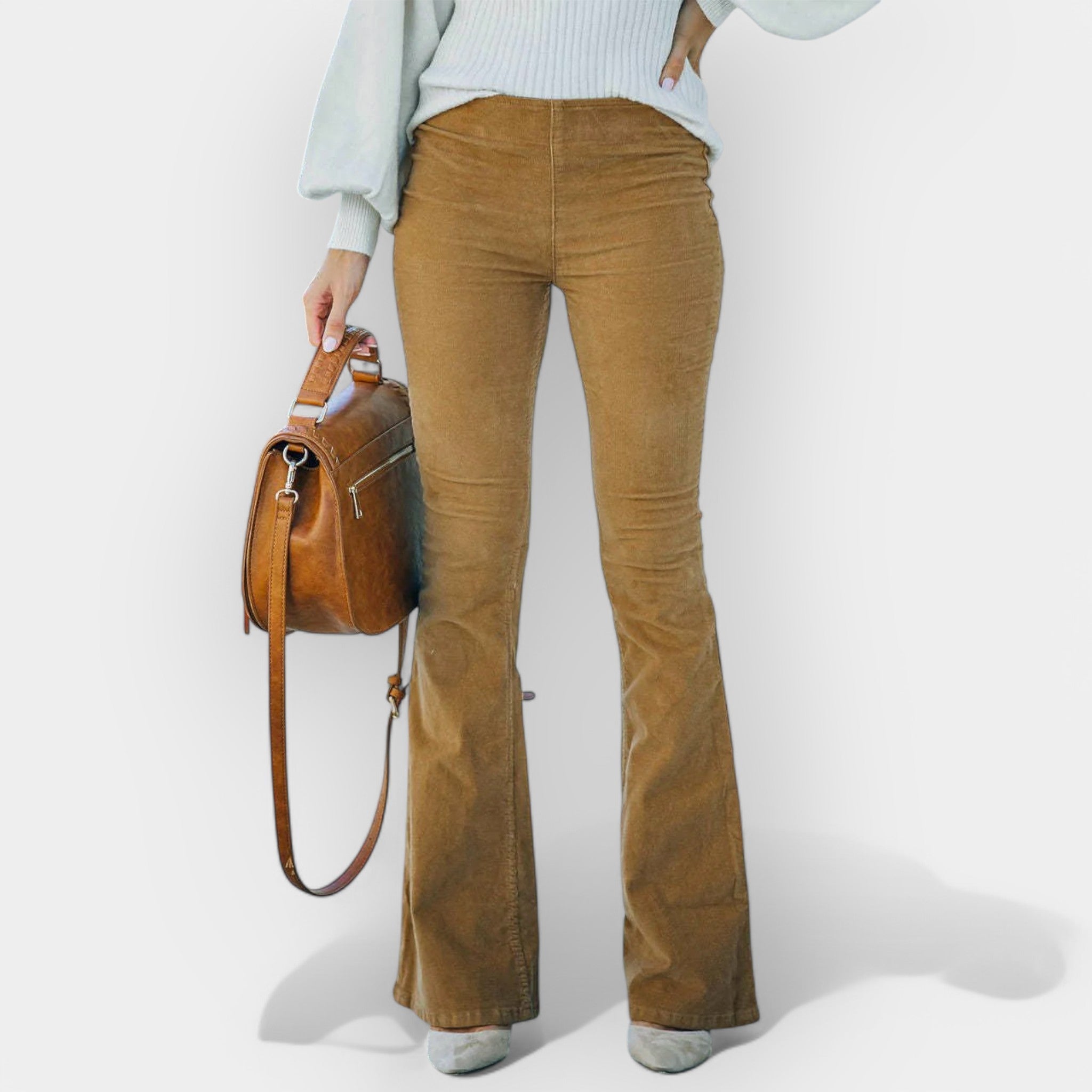 High-Rise Flare Trousers