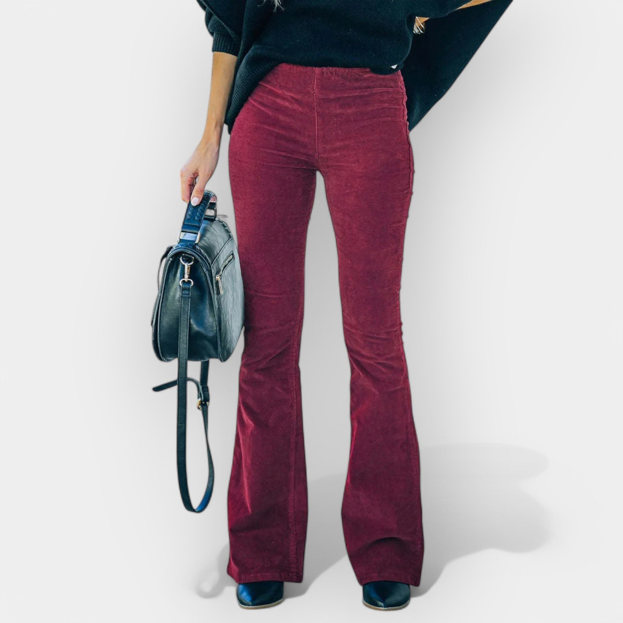 High-Rise Flare Trousers