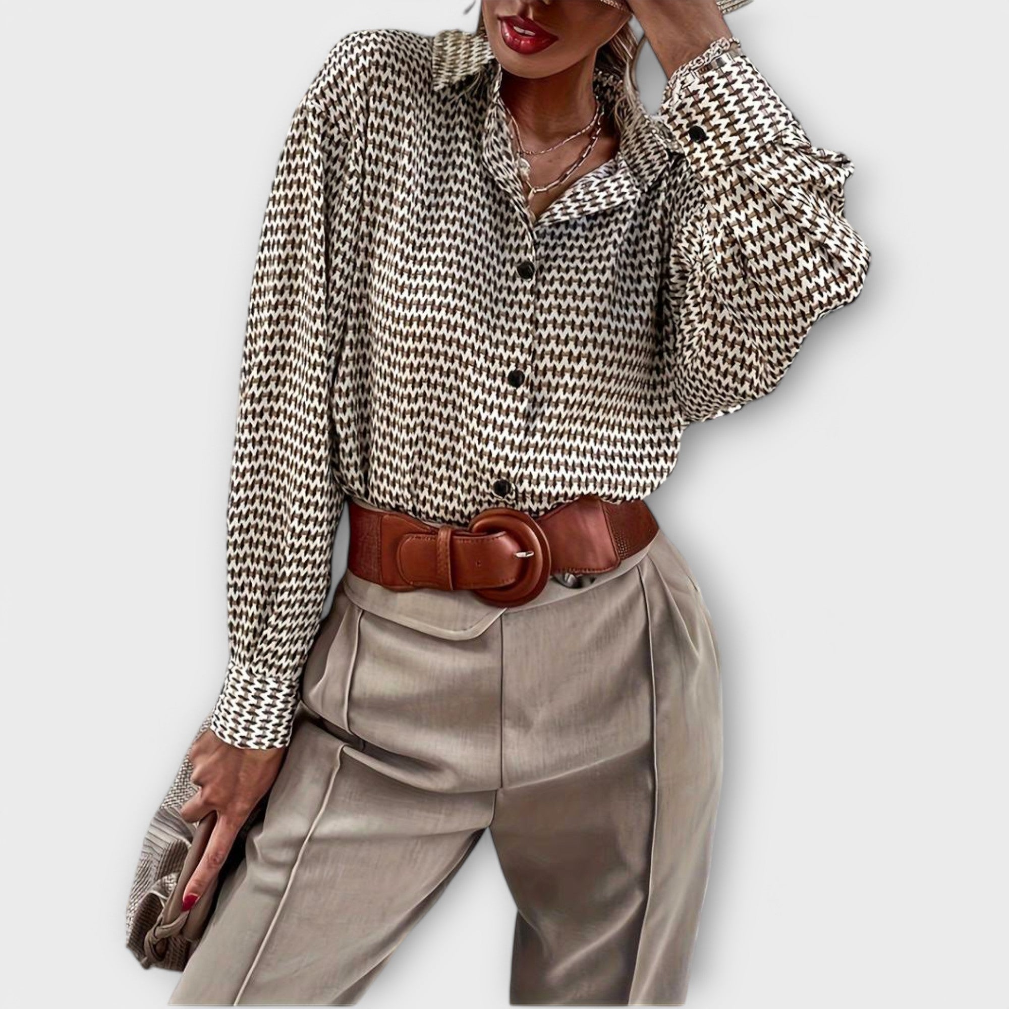 Ashley - Vintage long-sleeve blouse