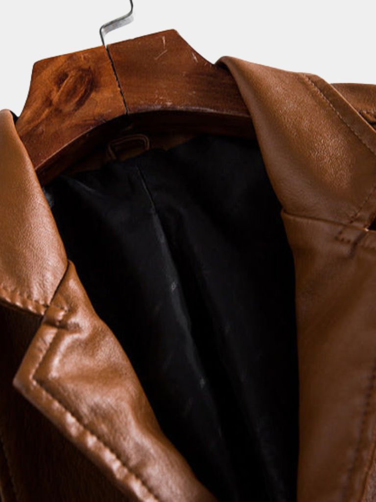 Bold Caramel Leather Jacket - Alder & Voss