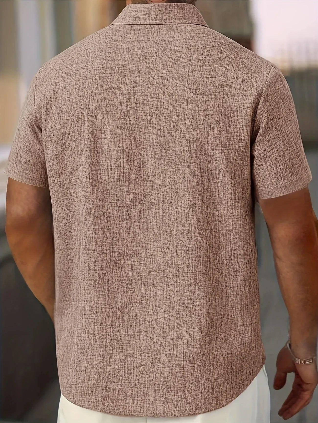 Lenoir™ | Lightweight short-sleeve shirt in a linen blend