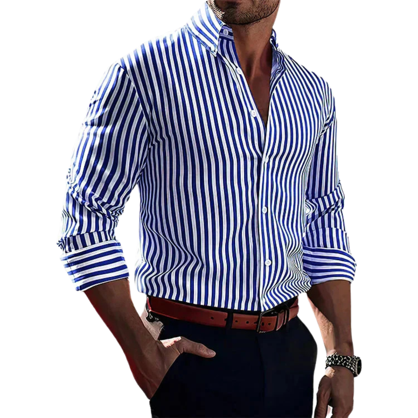 Lenoir™ - Striped Confidence Shirt