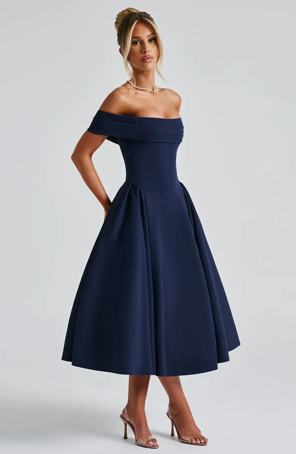 Elegant Midi Dress by Alexander Saint