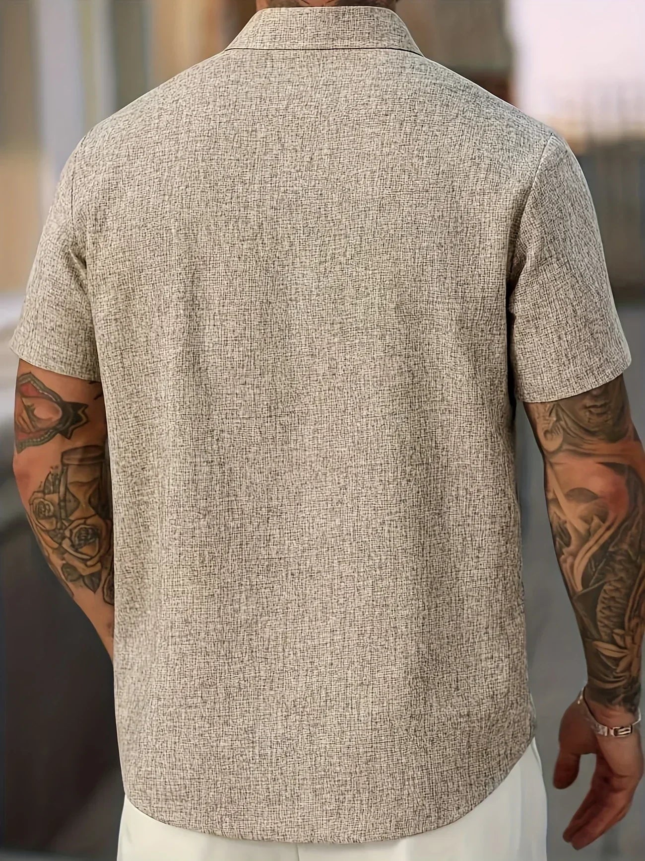 Lenoir™ | Lightweight short-sleeve shirt in a linen blend