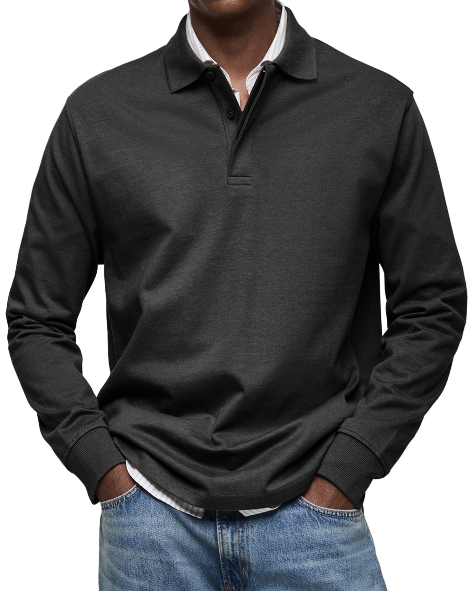 Lenoir™ - Casual Long Sleeve Polo Shirt
