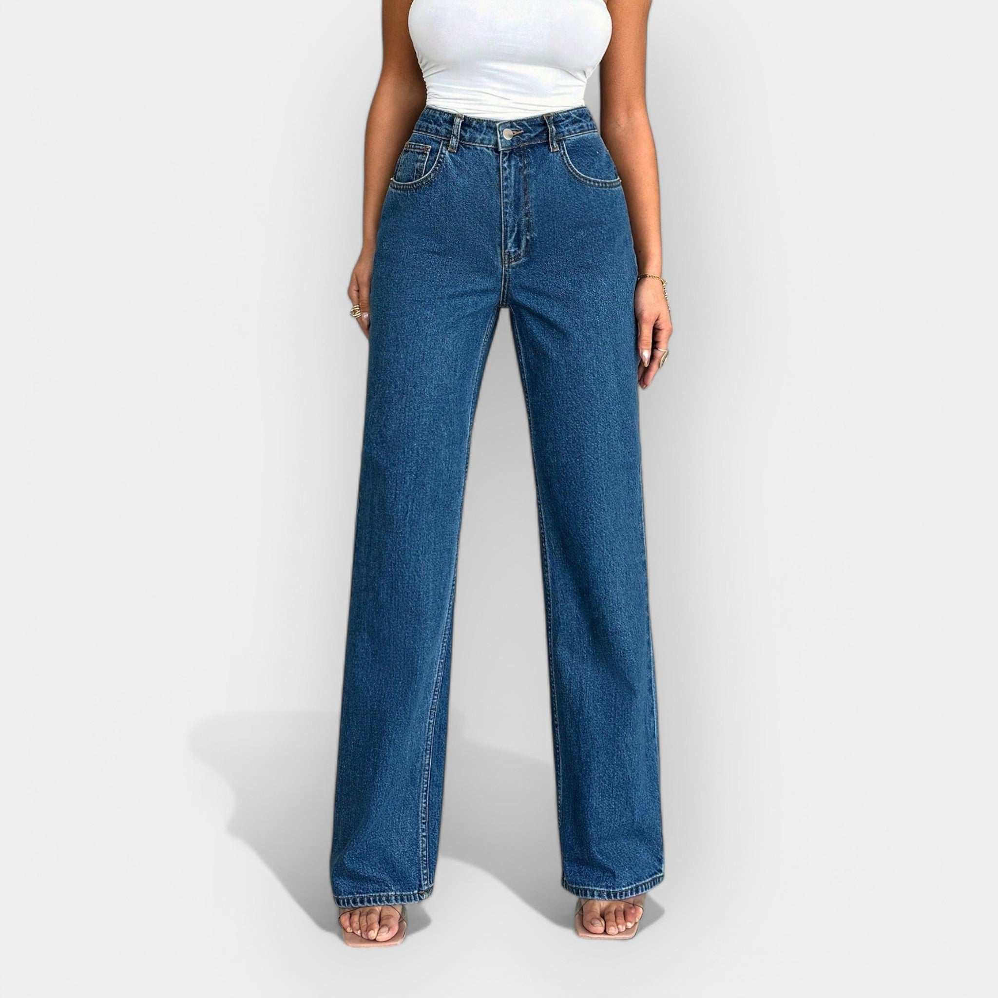 High-Rise Wide-Leg Denim