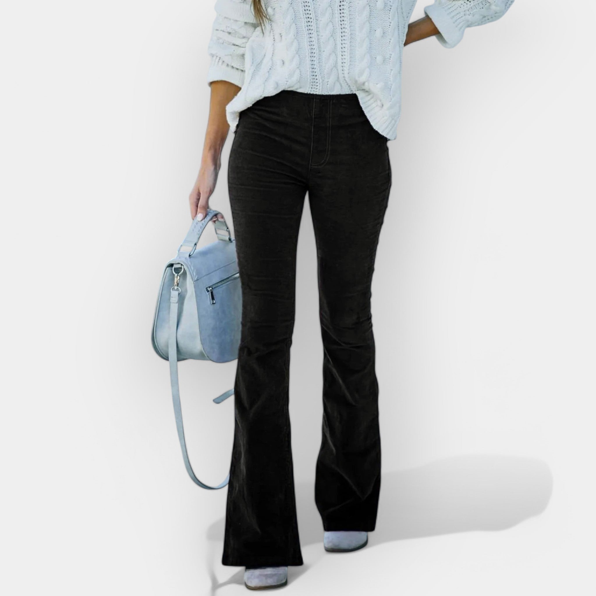 High-Rise Flare Trousers