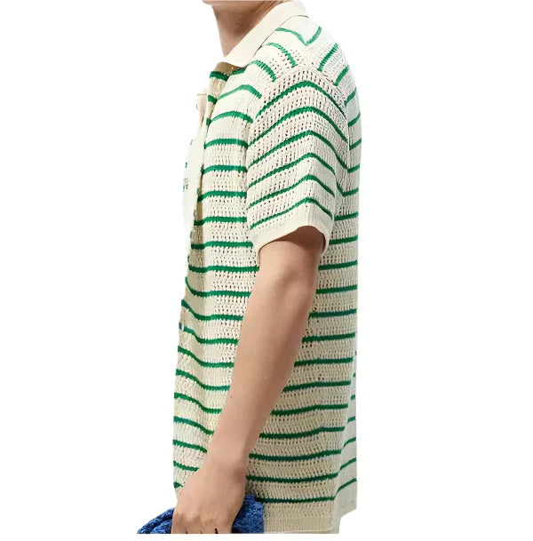 Marbella - Button-up knitted shirt