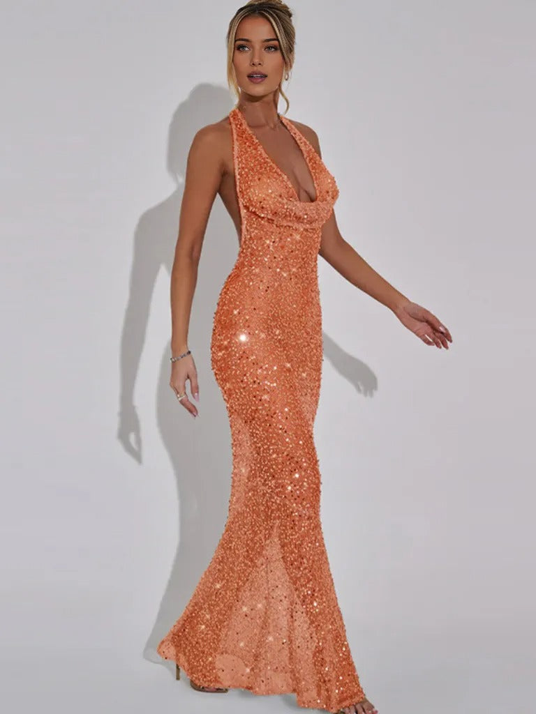 MAXI LUXE GLAM SPARKLE DRESS