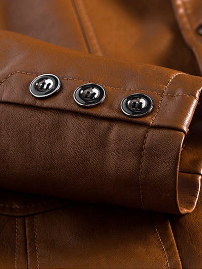 Bold Caramel Leather Jacket - Alder & Voss