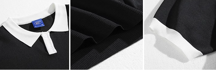 Loose-sleeved polo for men