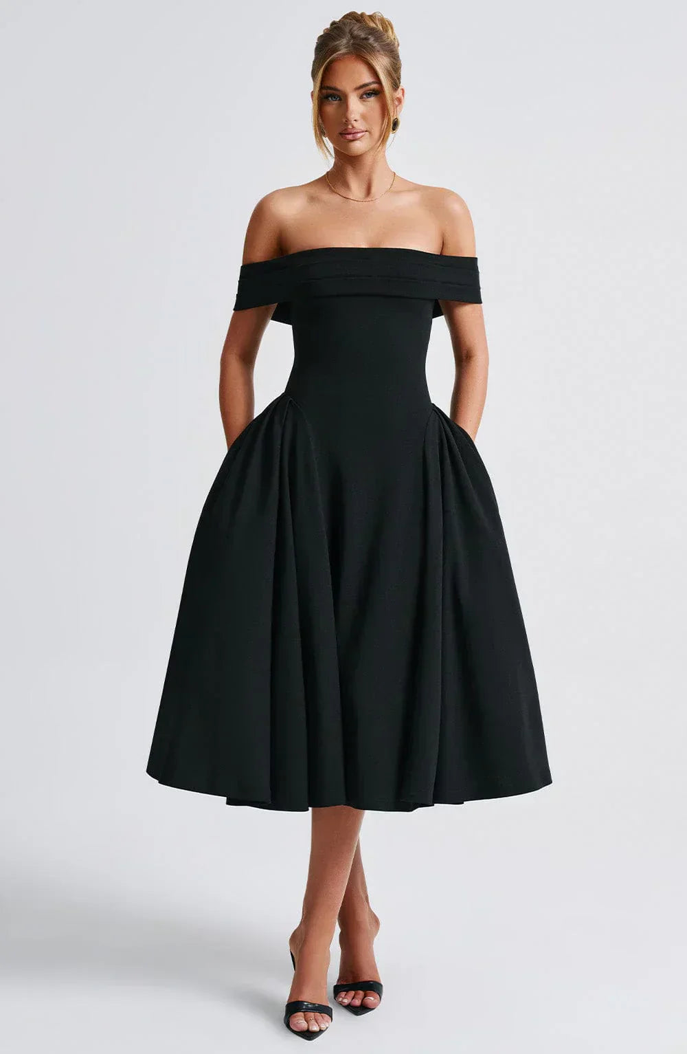 Elegant Midi Dress by Alexander Saint