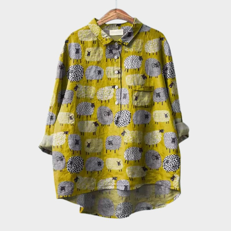 Gunna | Premium Blouse with Lace Finish